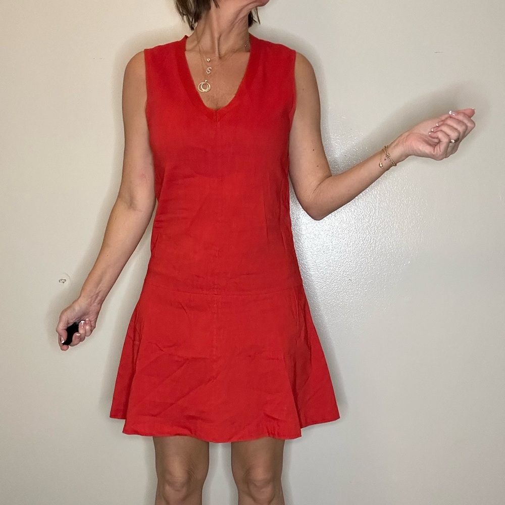 Theory Vivid Red Mini Dress
